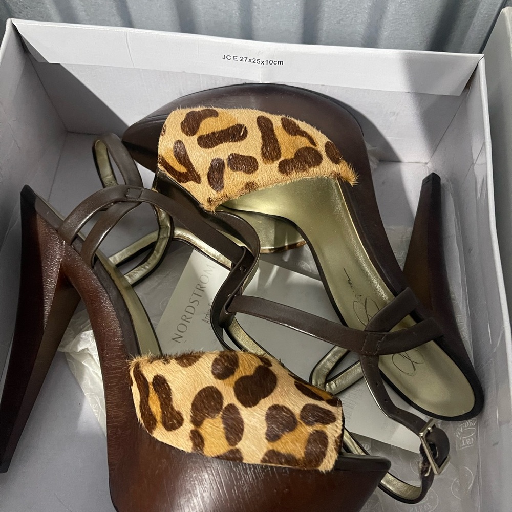 Jessica Simpson Brown High Heeled Sandals